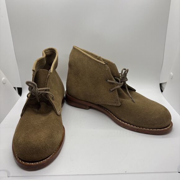 Rancourt Jack Spade 7.5 D Brown Suede Chukka Desert Plain Toe Ankle Boots